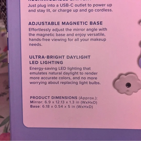 Care Bears Grumpy Bear Impressions beauty X colab. Hand mirror with stand - Picture 10 of 10